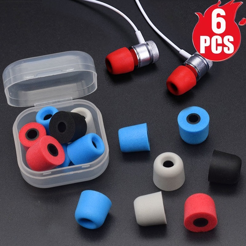 Earphone Foam Tip - 1-6 pares de fones de ouvido