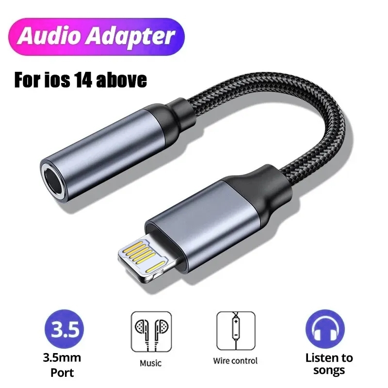 Earphone Splitter Jack - Cabo aux de 8 pinos para