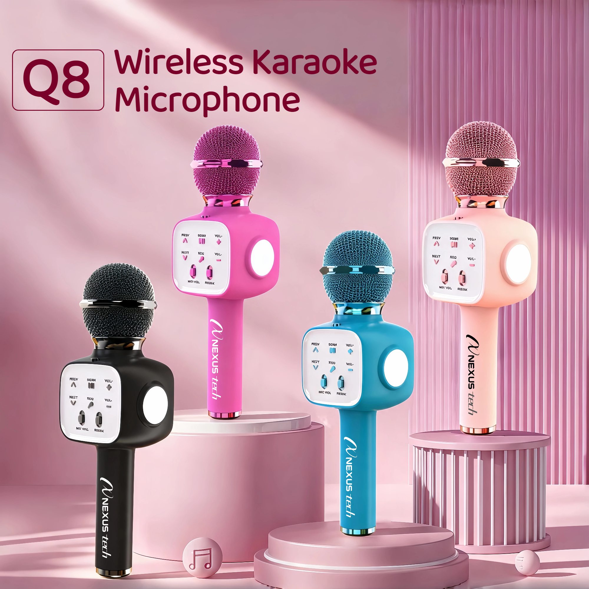 Shure Mic Sm58 - Microfone de karaoke sem fios Bluetooth