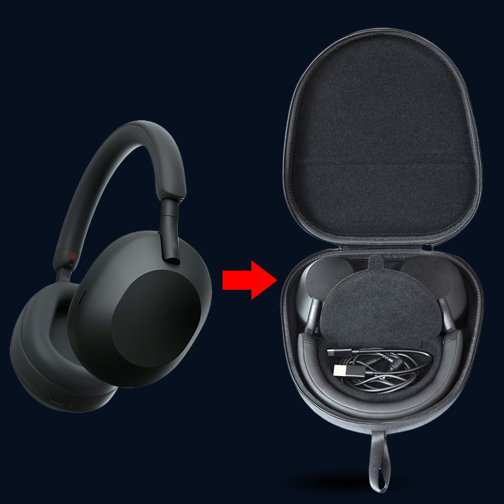 Headphone Case Hard - Estojo rígido protetor, estojo de transporte