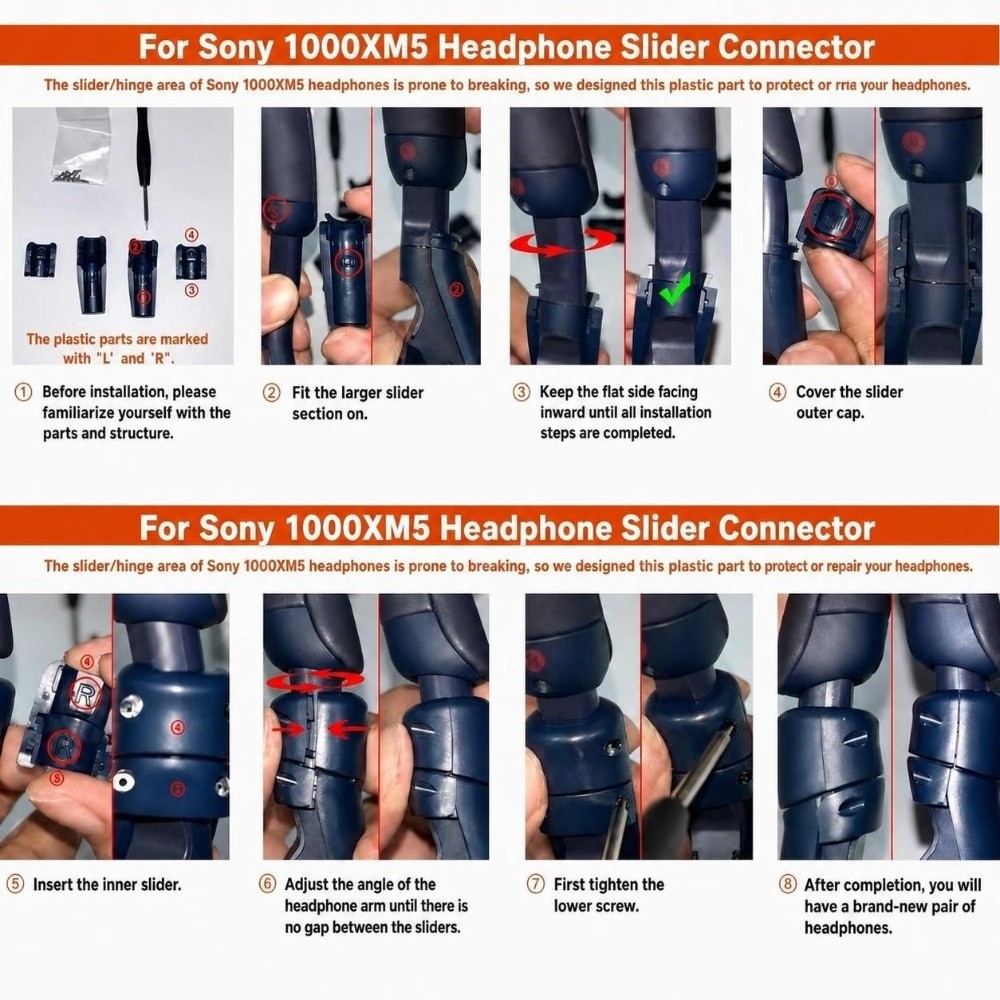 Kit de reparo de dobradiças de - Sony Headphone Wh-1000Xm5 avaliação e preço