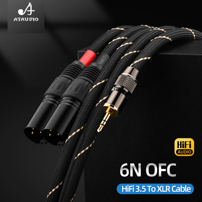Cabo de Áudio HiFi de Alta Qua - Earphone Splitter Jack avaliação e preço