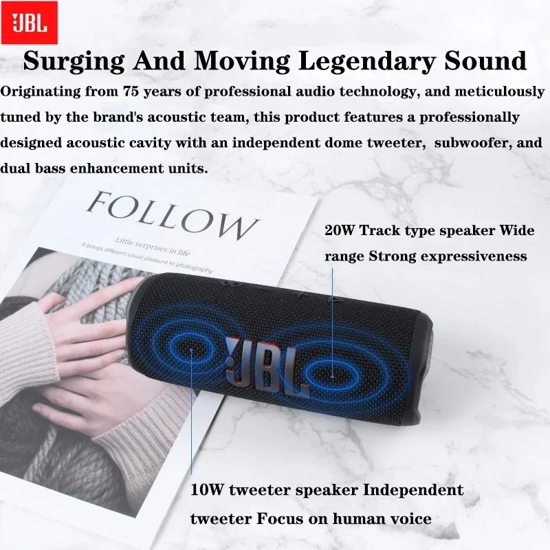 Caixa de Som Sem Fio JBL Flip  - Jbl Speaker Flip 6 avaliação e preço