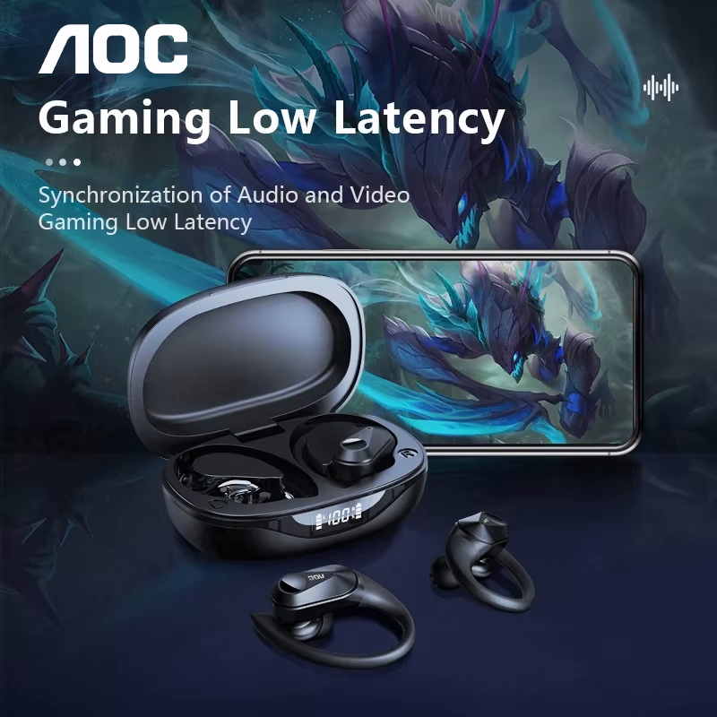 Fone de Ouvido Esportivo AOC S - Bluetooth Headset On Ear avaliação e preço